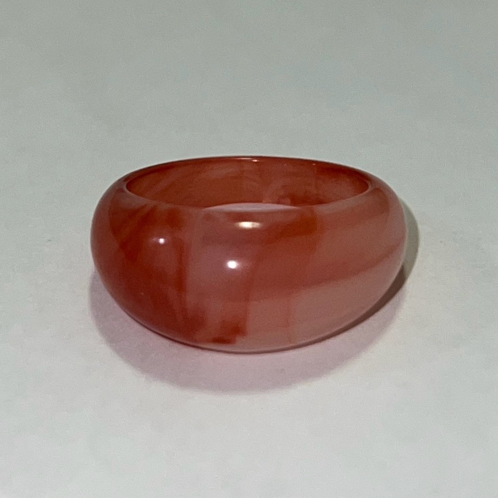 New Pink And Red Marbled Boho Chunky Ring Size US 9.5 Fairy Retro Brand New